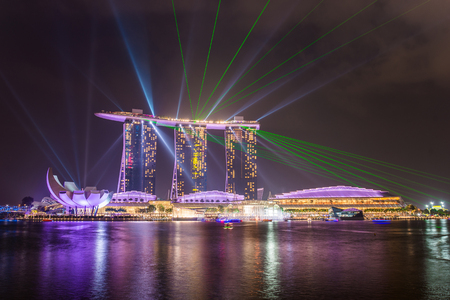 the light show of Singaporeのeditorial素材