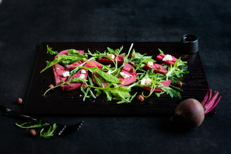 Colourful beetroot salad makes a great little snack. And super healthy and tastes even betterの写真素材