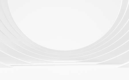 Abstract White Background. 3d renderingの写真素材