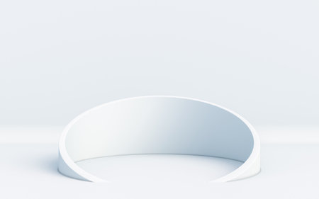 Blank podium for product presentation. 3d renderingの写真素材