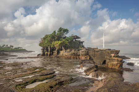 "Tanah Lot Temple from the base, on the rocks to the rear."の写真素材