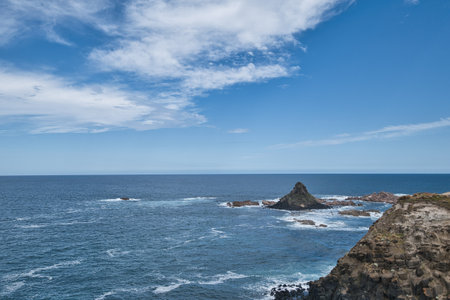 The Pyramid Rock at Phillip Islandの写真素材