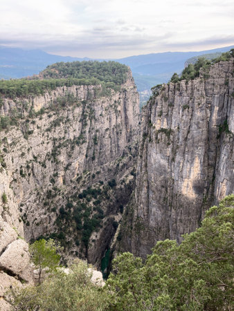 Landscape Tazi Canyon in Manavgat, Antalya, Turkey Aerial top view.の写真素材