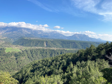 Landscape Tazi Canyon in Manavgat, Antalya, Turkey Aerial top view.の写真素材