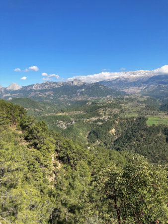 Landscape Tazi Canyon in Manavgat, Antalya, Turkey Aerial top view.の写真素材