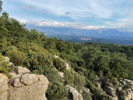 Landscape Tazi Canyon in Manavgat, Antalya, Turkey Aerial top view.の写真素材