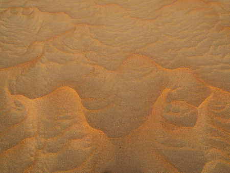 Pattern of sand streaks in desertの写真素材