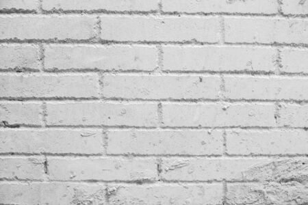 White brick wall textureの写真素材