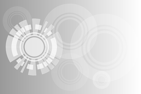 Abstract circle background in gray shades. Vector illustration.のイラスト素材