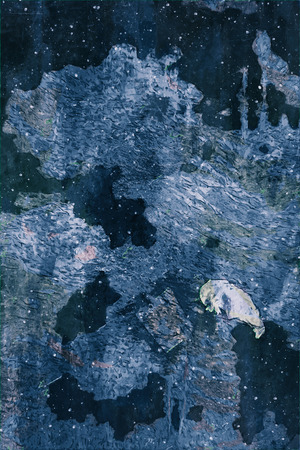 Digital abstract painting in dark tone for background, dark color backgroundの写真素材