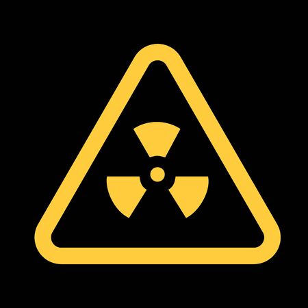 Radioactive warning sign, vector illustrationのイラスト素材