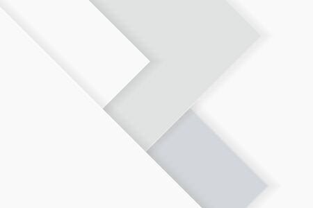Abstract background in white and gray shades,  paper sheets on white background, vector imageのイラスト素材