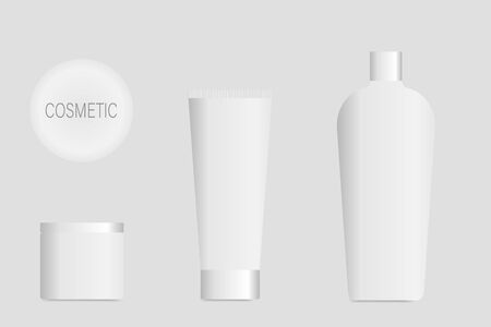 Cosmetic packaging mock-up template, vector imageのイラスト素材