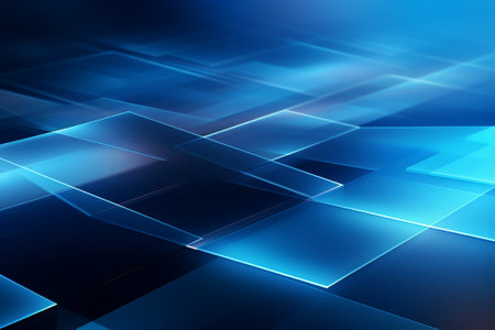 Beautiful modern abstract background in blue tones with soft light, Generative AI Imageの素材