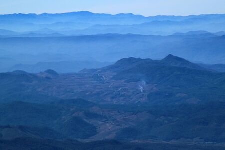 blue mountians at doi intanonの写真素材