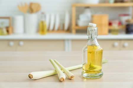 lemongrass oil. Lemongrass or citronella asian spice oil.の写真素材