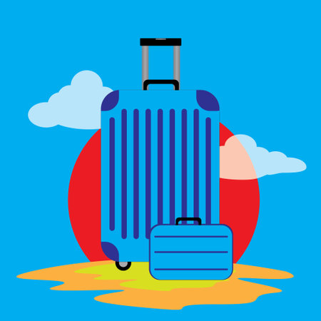 Time to travel vector design, holiday travel concept.のイラスト素材