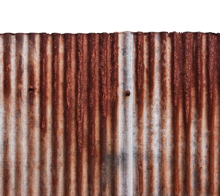 Rusted galvanized iron plateの写真素材