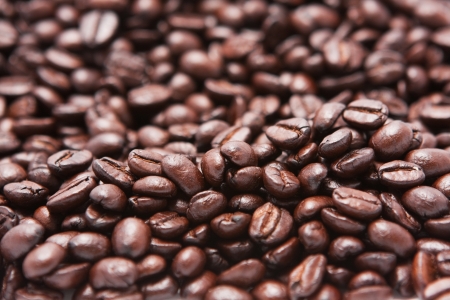 Roasted coffee beans backgroundの写真素材