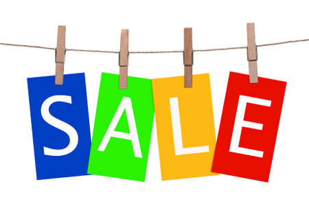 sale tagsの写真素材
