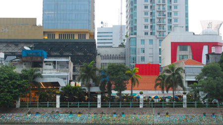 a row of urban buildings that are arranged very neatly