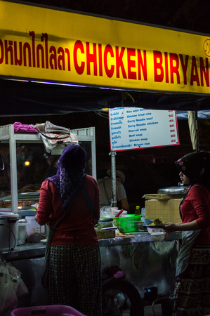 Chiang Mai / Thailand - Feb 2017:Chicken biryani Restaurant street food at Chiang Mai, Thailand on Feb 15, 2017 in Chiang Mai Thailand.のeditorial素材