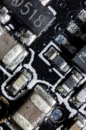 this images set are the components which inside the electronic devices.の写真素材