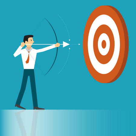 businessman is helping hand to success. business concept illustration.のイラスト素材