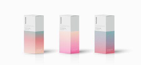 Box, packaging template for product vector design illustration.のイラスト素材