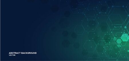 Molecule structure abstract background. Medical, research, chemistry, biotechnology, science and technology concepts, vector illustration.のイラスト素材