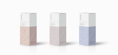 Box, packaging template for product vector design illustration.のイラスト素材