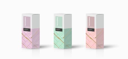 Box, packaging template for product vector design illustration.のイラスト素材