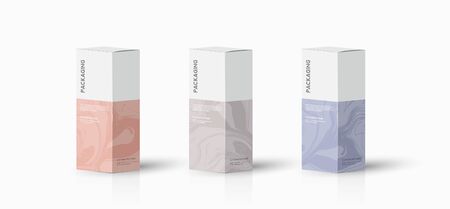 Box, packaging template for product vector design illustration.のイラスト素材