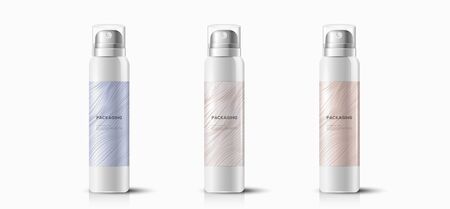 Packaging template hair spray vector design illustration.のイラスト素材