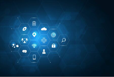 health care and science icon pattern medical innovation concept background vector design.のイラスト素材