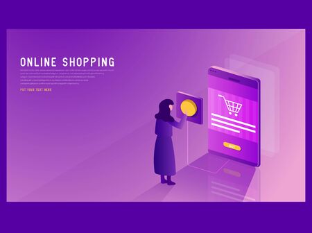 Effective template technology data, mining server farm room and smart digital devices such as phone ,computer, data, data processing vector illustration.のイラスト素材