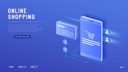 Effective template technology data, mining server farm room and smart digital devices such as phone ,computer, data, data processing vector illustration.のイラスト素材
