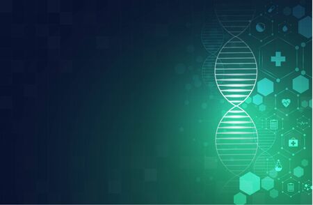 health care and science icon pattern medical innovation concept background vector design.のイラスト素材