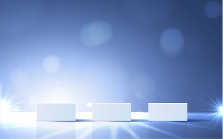 Cosmetic background for product, branding and packaging presentation. geometry form square molding...