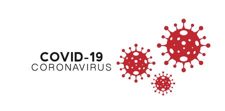 Covid-19 Coronavirus concept outbreak influenza background.Pandemic medical health risk concept with disease cell is dangerous vector designの写真素材