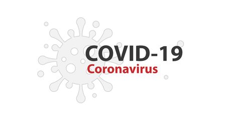 Covid-19 Coronavirus concept outbreak influenza background.Pandemic medical health risk concept with disease cell is dangerous vector designの写真素材