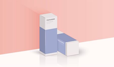 Box, packaging template for product vector design illustration.の写真素材