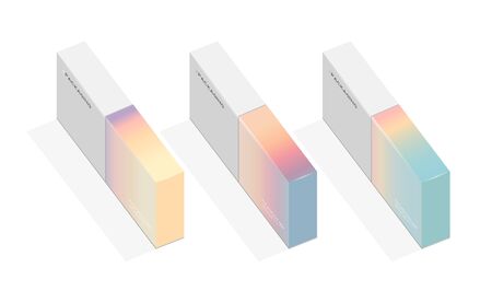 Box, packaging template for product vector design illustration.の写真素材