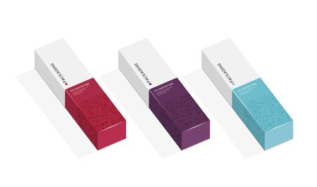 Box, packaging template for product vector design illustration.の写真素材