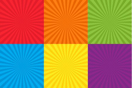 Retro pop art comic background lightning blast halftone dots. Cartoon or book vector illustration designのイラスト素材