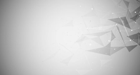 Background technology futuristic shape. Computer generated abstract gray background. vector design.のイラスト素材