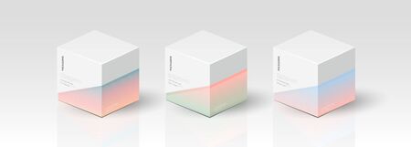 Box, packaging template for product vector design vector illustration.のイラスト素材