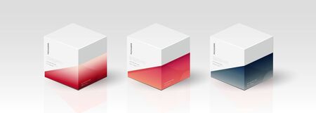 Box, packaging template for product vector design vector illustration.のイラスト素材