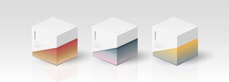 Box, packaging template for product vector design vector illustration.のイラスト素材