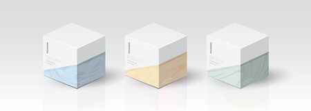 Box, packaging template for product vector design vector illustration.のイラスト素材